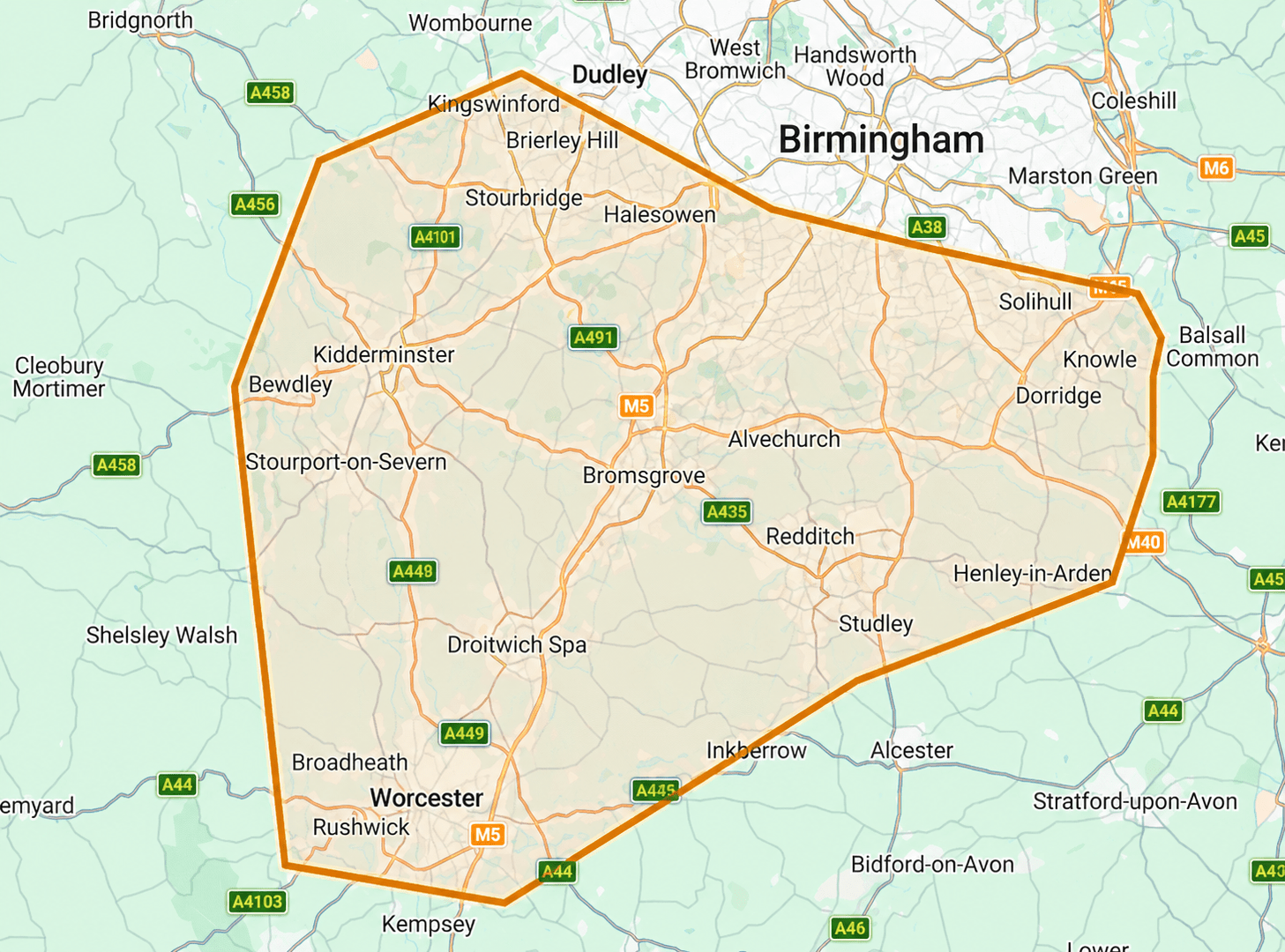 Areas we cover Areas we cover